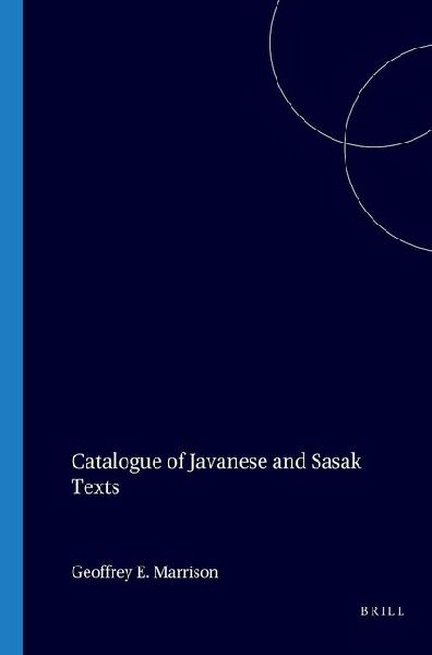 Catalogue of Javanese and Sasak Texts