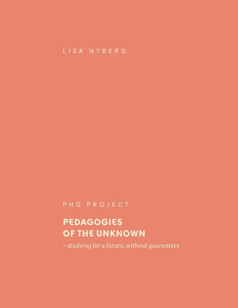 Pedagogies of the Unknown: studying for a future, without guarantees