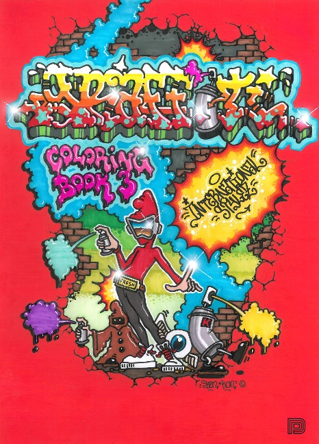 Graffiti Coloring Book 3: International Styles