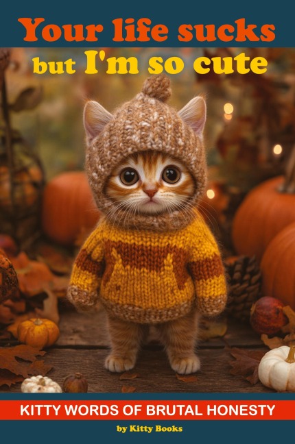 Your Life Sucks but I'm so Cute: Kitty Words of Brutal Honesty. Self Help Funny Book. Gift for Cat Lovers