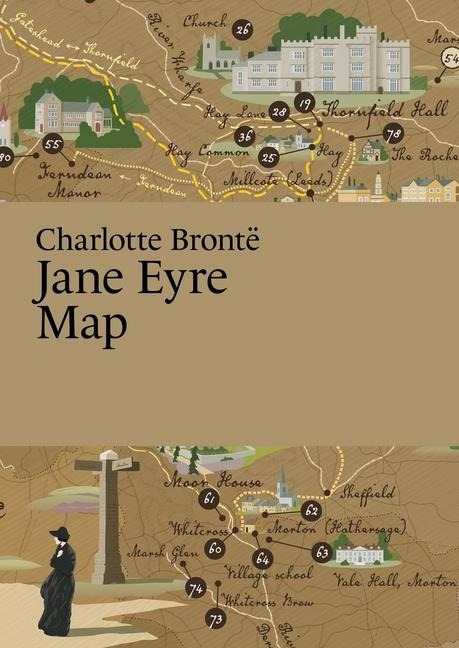Charlotte Bronte, Jane Eyre Map