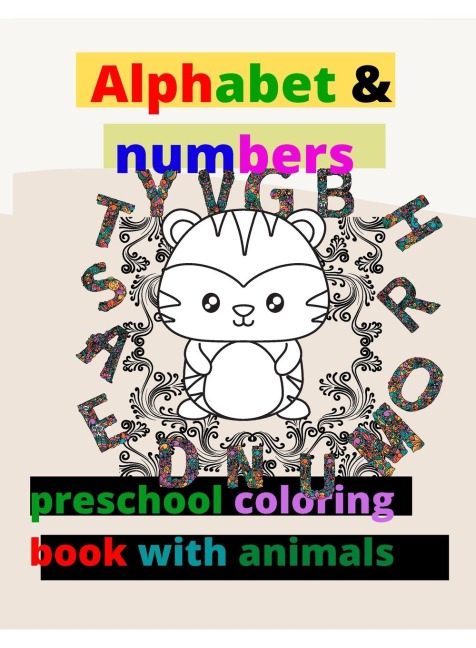alphabet with colouring animals