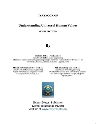 Understanding Universal Human Values