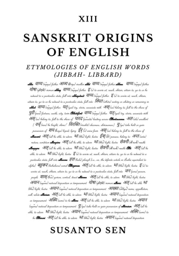 Sanskrit Origins of English: Etymologies of English Words (jibbah- libbard)