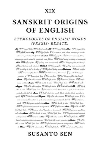 Sanskrit Origins of English: Etymologies of English Words (praxis- rebate)