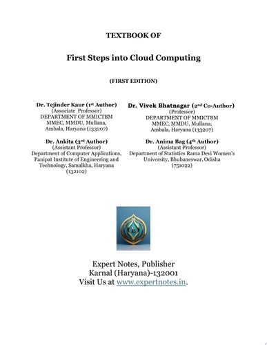 First Steps into Cloud Computing