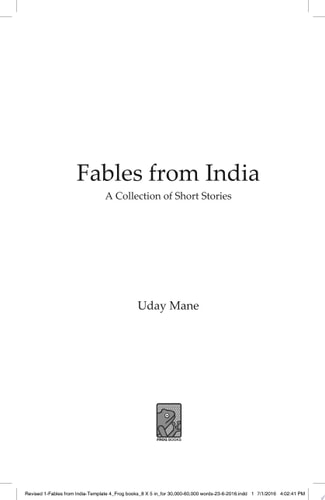Fables from India A Collection of Short Stories