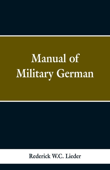 Manual of Military German
