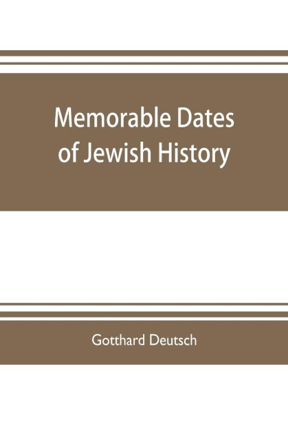 Memorable dates of Jewish history