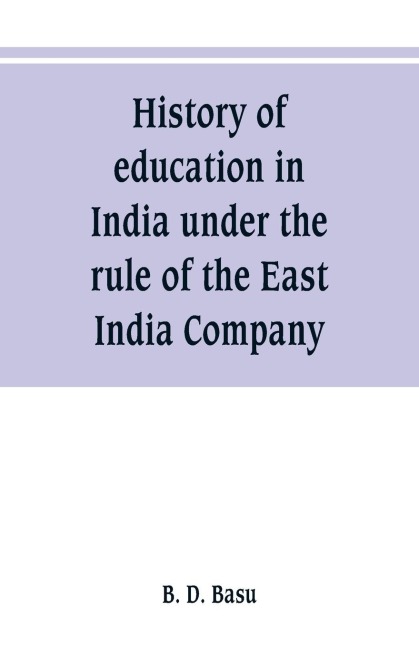 History of education in India under the rule of the East India Company