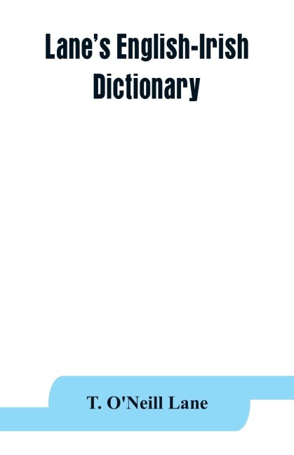 Lanes English-Irish dictionary