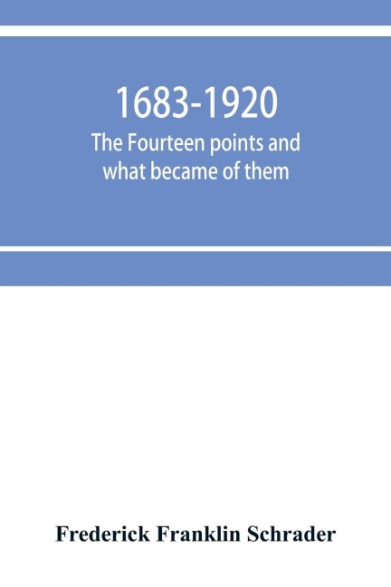 1683-1920; The fourteen points and what became of them--foreign propaganda in the public schools--rewriting the history of the United States--the espionage act and how it worked--illegal and indefensible blockade of the Central powers--1,000,000 victims