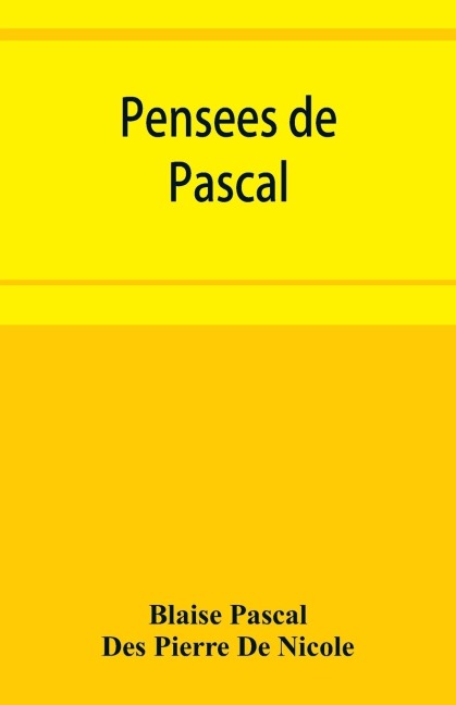 Pense¿es de Pascal