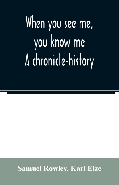 When you see me, you know me. A chronicle-history