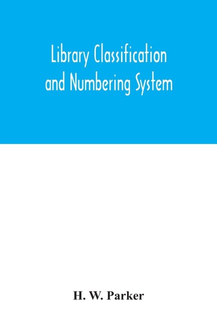 Library classification and numbering system