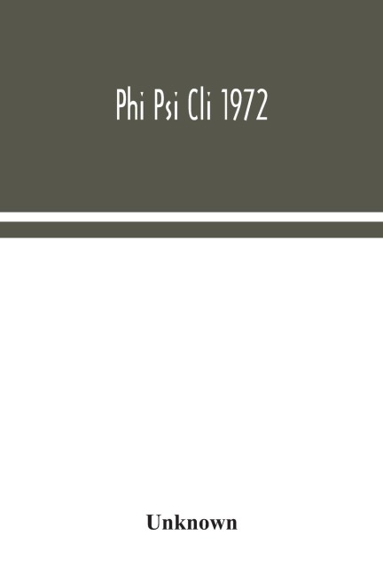 Phi Psi Cli 1972