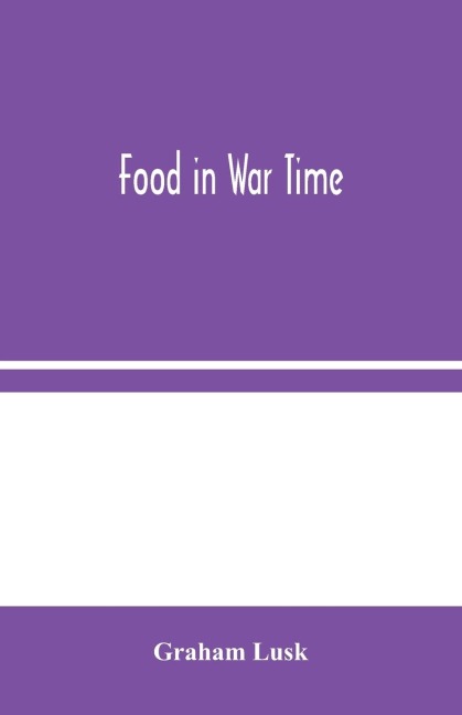 Food In War Time