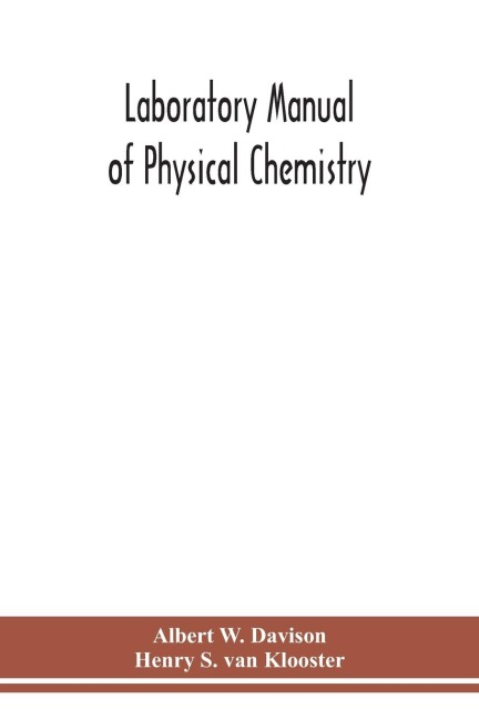 Laboratory Manual Of Physical Chemistry
