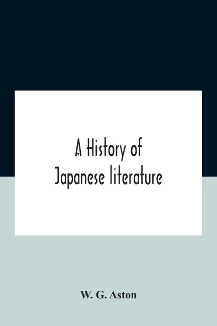 A History Of Japanese Literature