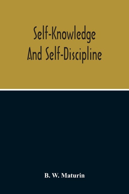 Self-Knowledge And Self-Discipline