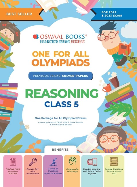 Oswaal One For All Olympiad Previous Years Solved Papers, Class-5 Reasoning Book (For 2022-23 Exam)