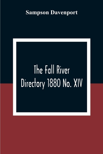The Fall River Directory 1880 No. XIV