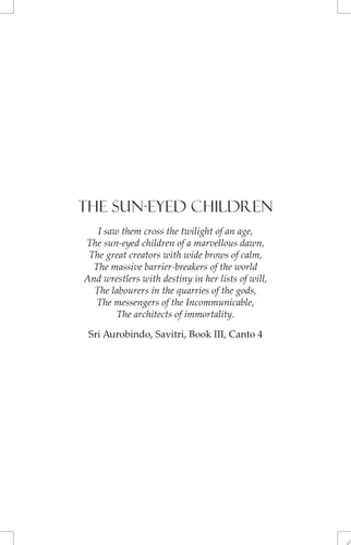 The Sun-Eyed Children - A Spiritual Journey across Space and Time