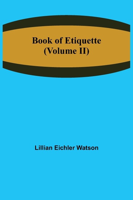 Book of Etiquette (Volume II)