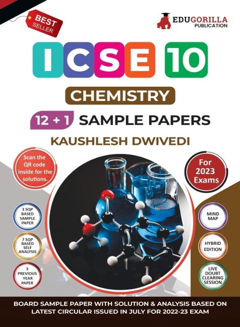 ICSE Class X - Chemistry Sample Paper Book | 12 +1 Sample Paper | According to the latest syllabus prescribed by CISCE