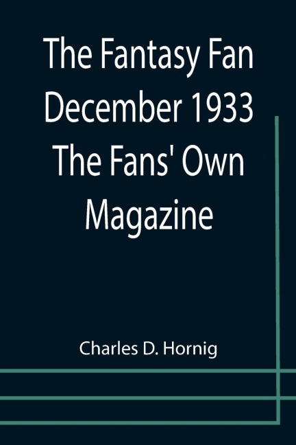 The Fantasy Fan December 1933 The Fans Own Magazine