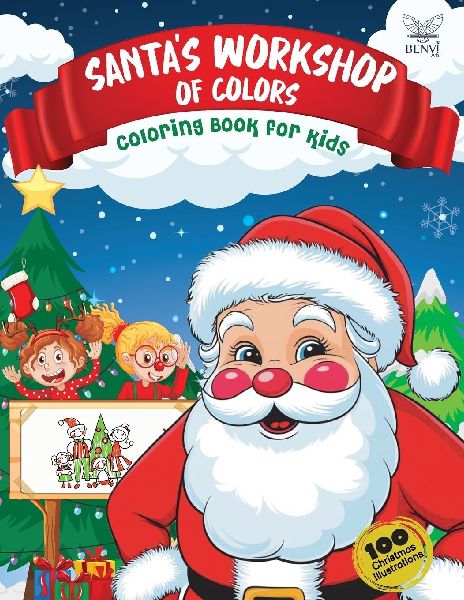 Santas workshop of colors: Christmas coloring book for kids