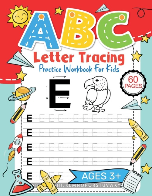 Letter Tracing Workbook: Practice Pen Control with Letters - Traceable Letters for Pre-K and Kindergarten for Ages 3-5