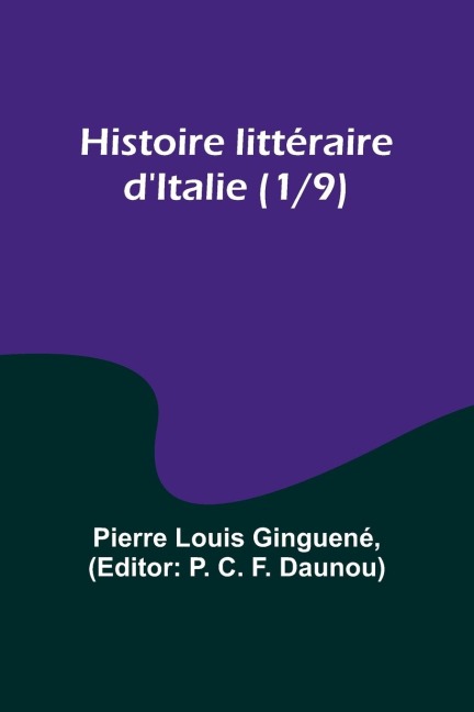 Histoire littéraire dItalie (1/9)
