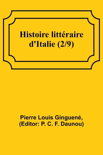 Histoire littéraire dItalie (2/9)