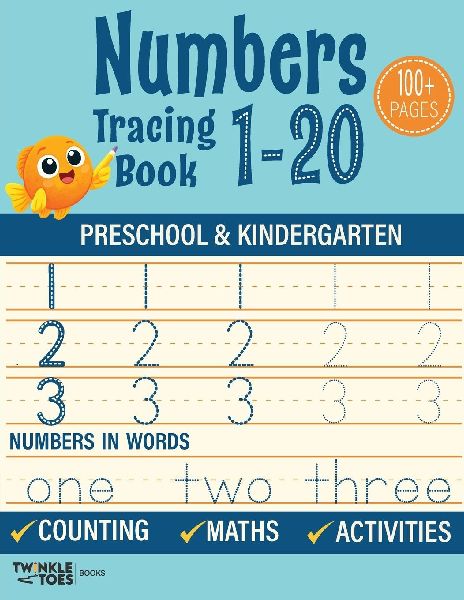 Numbers Tracing Book 1 - 20: Fun Number Tracing, Counting & Early Math Activities for Preschool & Kindergarten Ages 3-5