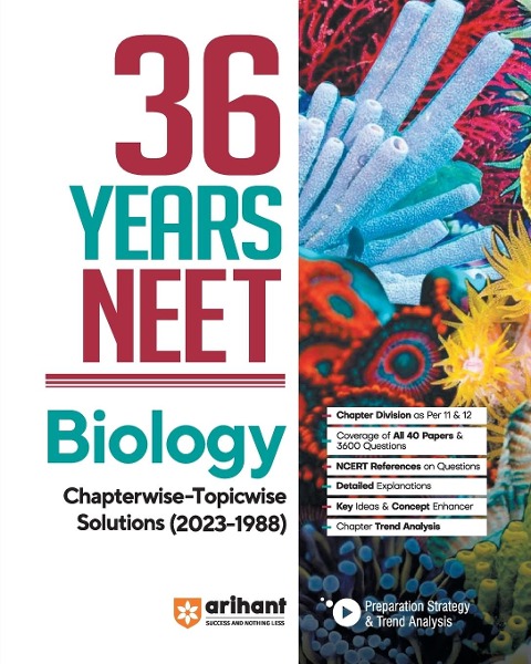 36 Years Chapterwise Topicwise Solutions NEET Biology 1988-2023