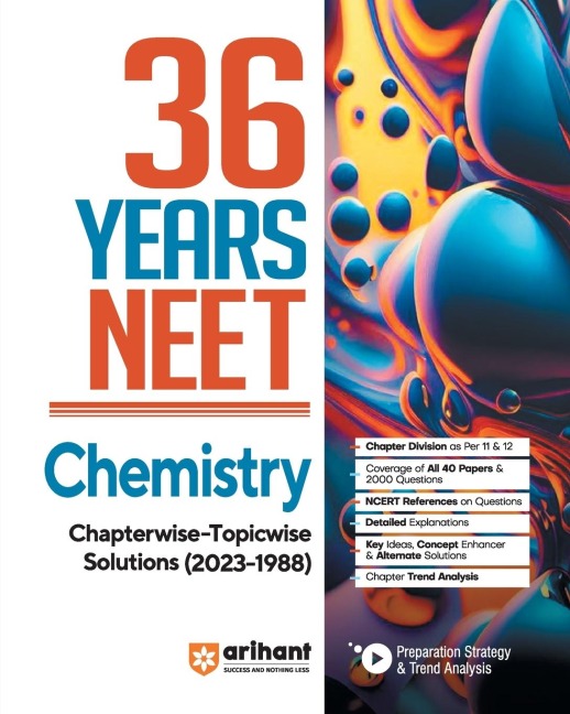 36 Years Chapterwise Topicwise Solutions NEET Chemistry 1988-2023
