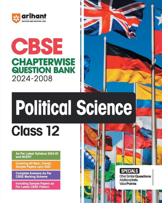 Arihants CBSE Chapterwise Question Bank Political Science for Class 12th (2024-2008)