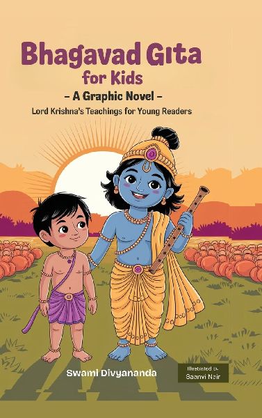 Illustrated Bhagavad Gita for Kids: A Graphic Story of Lord Krishnas Teachings for Young Readers (Ideal for Ages 4-6, 7-8, 8-12) | A Perfect Gift for Children, Teens, and Adults