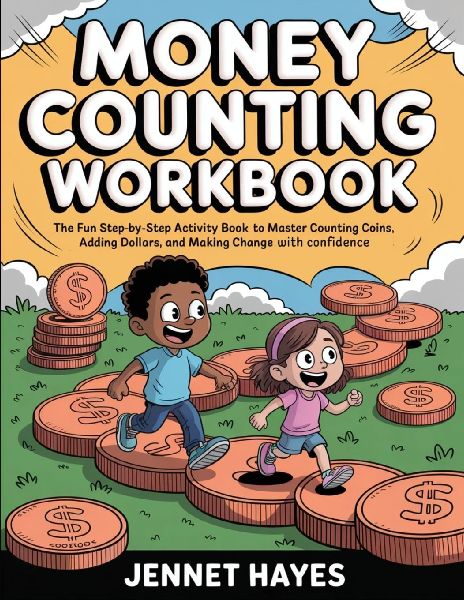 Money Counting Workbook: The fun step-by-step activity book to master counting coins, adding dollars, and making change with confidence (Money skills for kids)