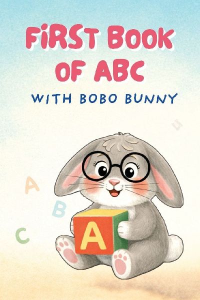 First Book of ABC with Bobo Bunny: Cute Early Learning for Babies & Preschoolers Ages 0-3 Years