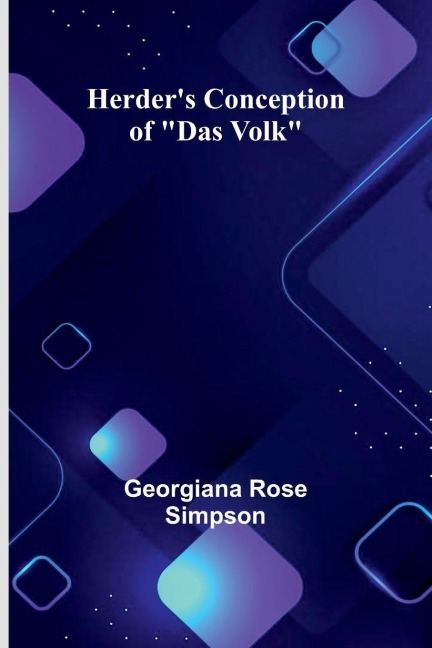 HerderS Conception Of Das Volk