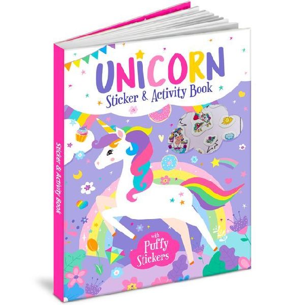 Unicorn Sticker & Activity Book - Puffy Stickers