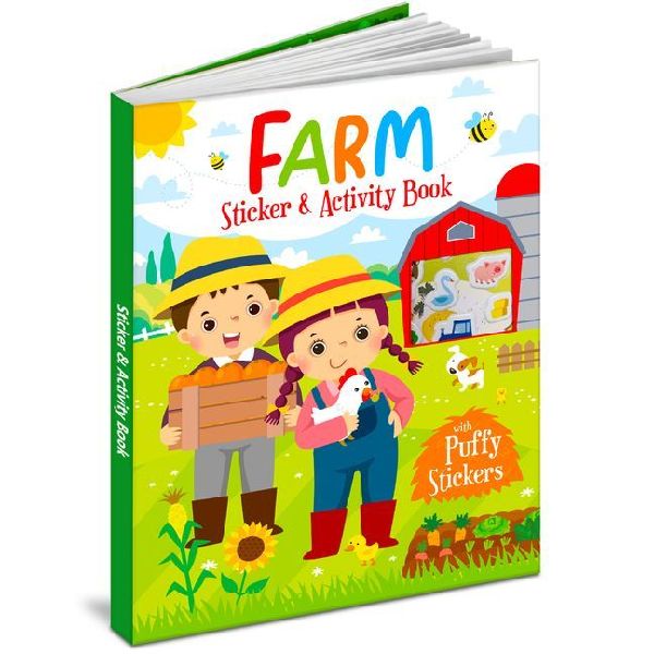 Farm Sticker & Activity Book - Puffy Stickers