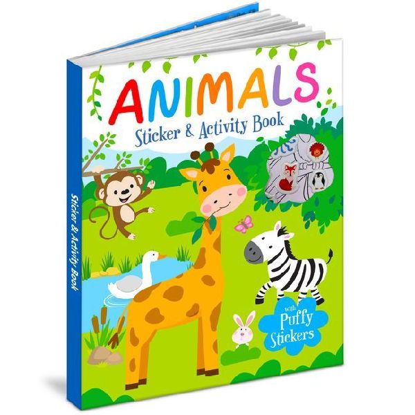 Animals Sticker & Activity Book - Puffy Stickers