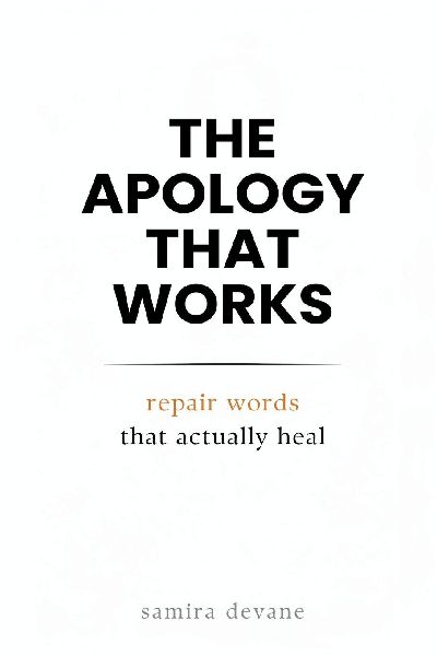 The Apology That Works: Repair Words That Actually Heal: Say sorry in ways that rebuild trust and closeness