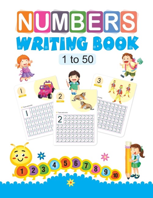 Number Writing Book: 1 to 50