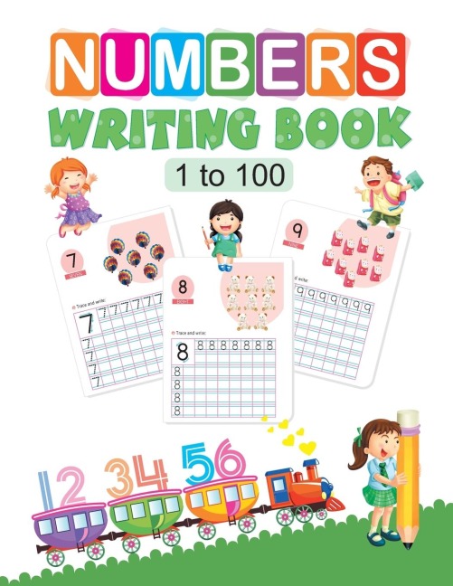 Number Writing Book: 1 to 100