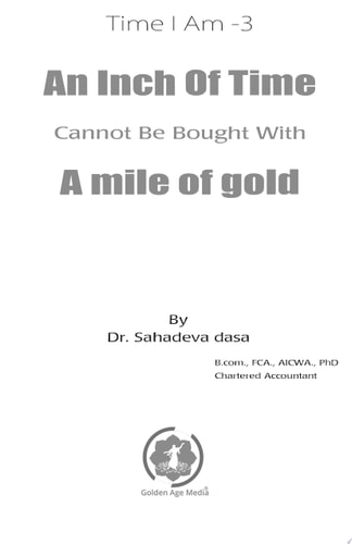 An Inch Of Time Cannot Be Bought (English)