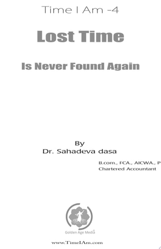 Lost Time is Never Found Again (English)